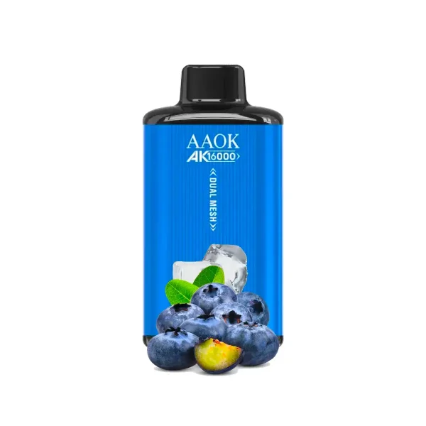 Aaok 16000 Puff Bluberry ice Çift Bobinli