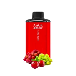 Aaok 16000 Puff Cranberry Grape Çift Bobinli