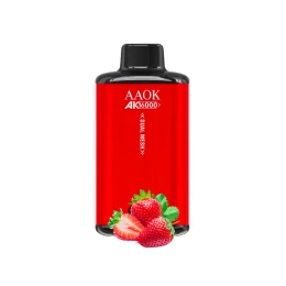 Aaok 16000 Puff Strawberry Çift Bobinli