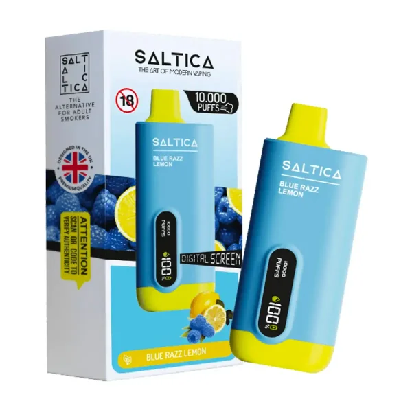 saltica 10000 puff blue razz lemon