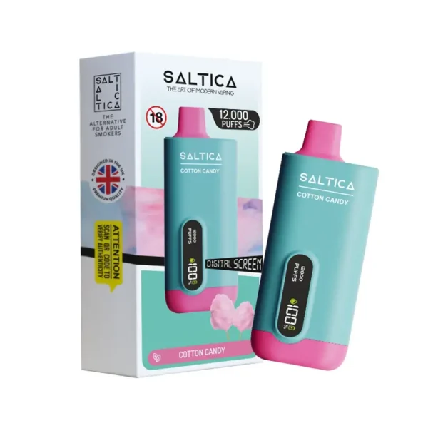 Saltica 12000 Puff Ekranlı Cotton Candy