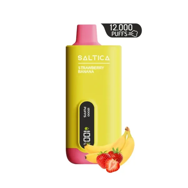 Saltica 12000 Puff Ekranlı Strawberry Banana