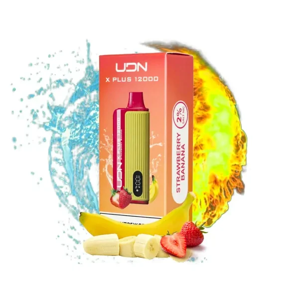 Udn 12000 Puff X Plus Strawberry Banana