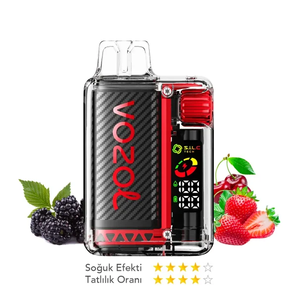 Vozol 20000 Puff Vista Strawberry Raspberry Cherry