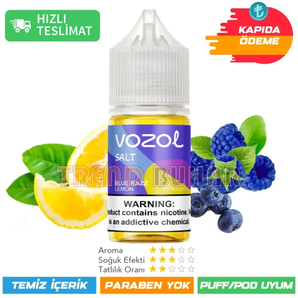 Vozol Likit Blue Razz Lemon Salt 30ml