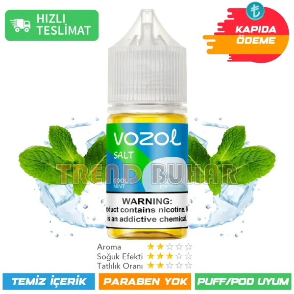 Vozol Likit Cool Mint Salt 30ml