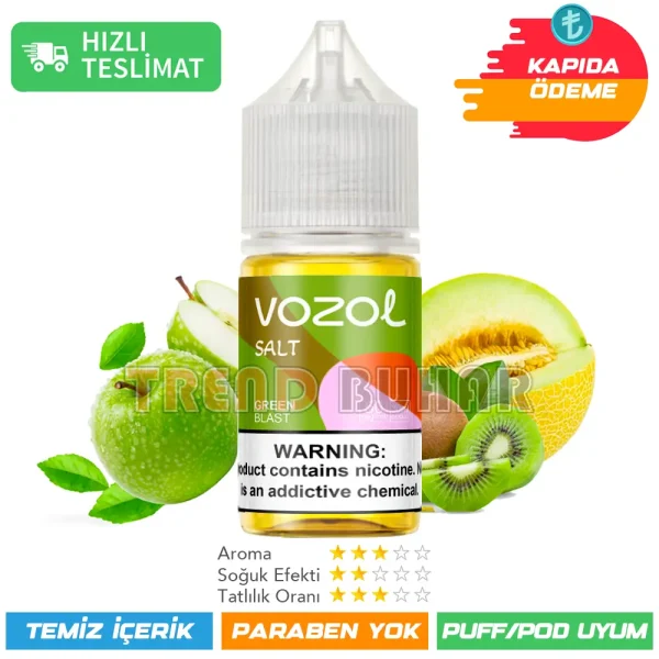 Vozol Likit Green Blast Salt 30ml