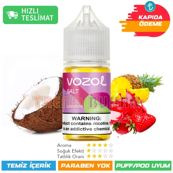 Vozol Likit Lavafire Salt 30ml