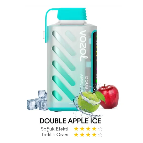 Vozol 20000 Puff Gear Power Double Apple ice